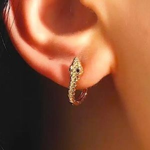 ⚜️𝟯𝟬%𝗢𝗙𝗙 𝗯𝘂𝗻𝗱𝗹𝗲𝘀 𝟯+⚜️ NEW Small Snake Textured Hoop Earrings